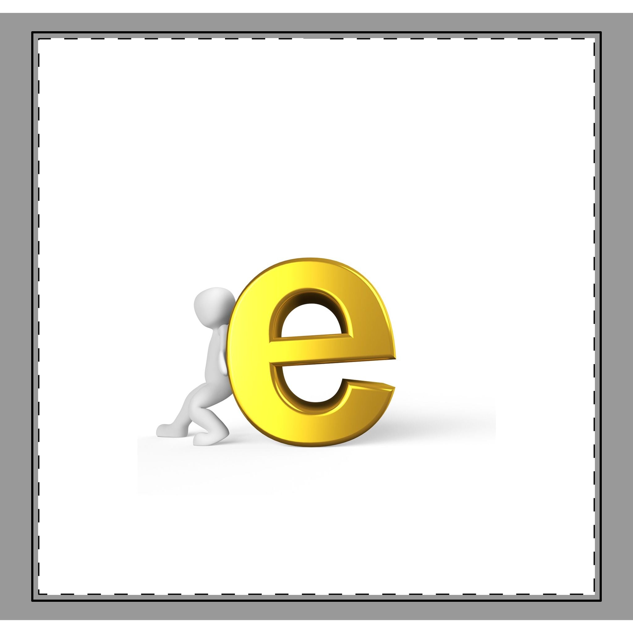 Woven-Style Coverlet | 3D Figure With Gold Letter E