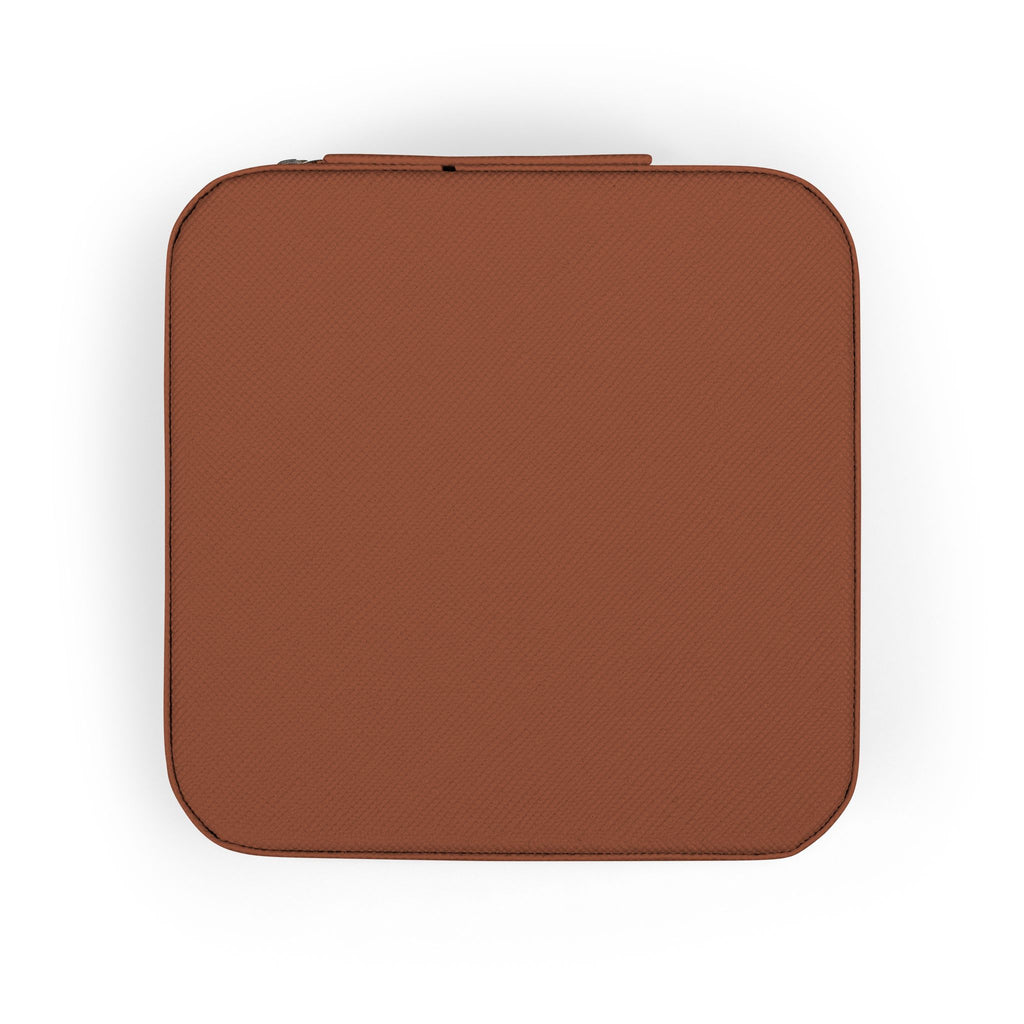 Minimalist Gold Letter T Jewelry Travel Case | Compact Portable Organizer