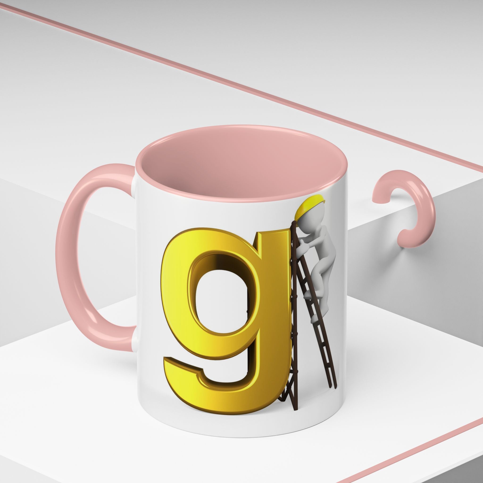 Bauarbeiter Buchstabe G Tasse | Akzent-Kaffeetasse