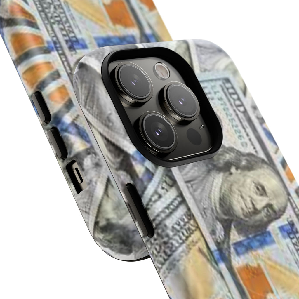 Hundred Dollar Bills Phone Case | Tough Magnetic Case, Money Pattern