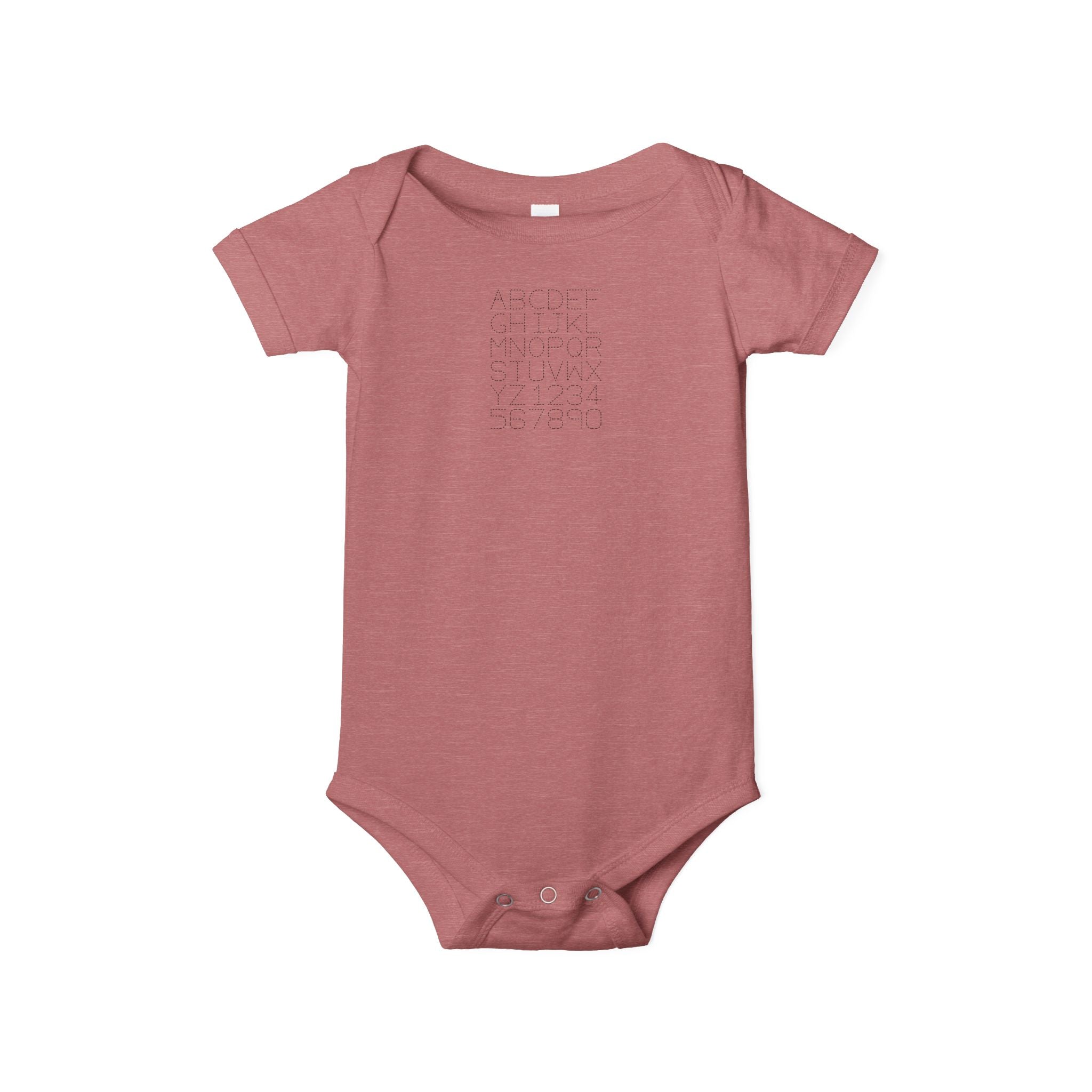Body bébé imprimé alphabet à pois | Body bébé uni