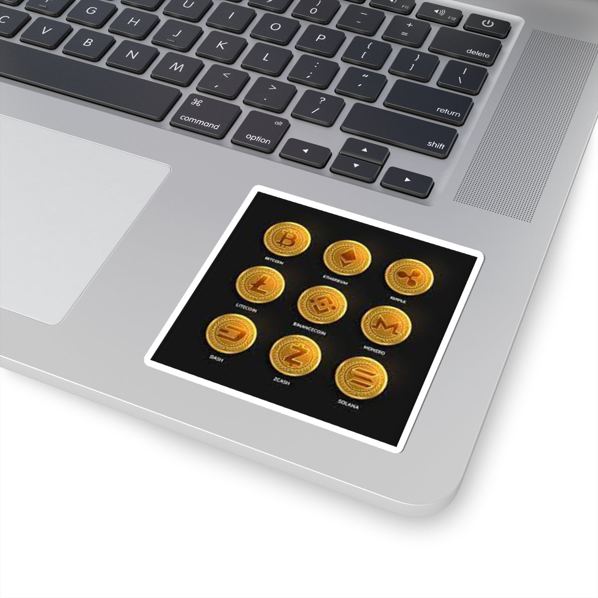 Cryptocurrency Coin Icons Kiss-Cut Stickers