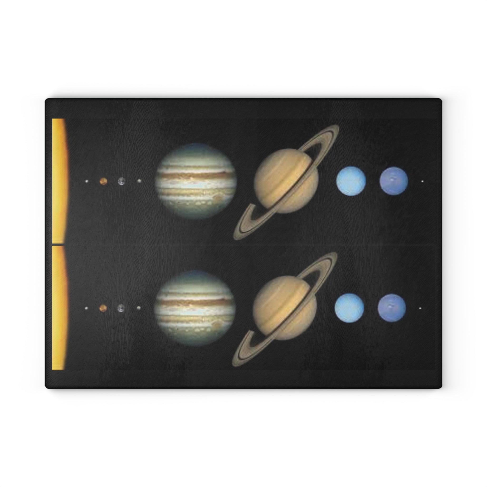 Solar System Planets Glass Cutting Board | Planetary Kitchen Decor
