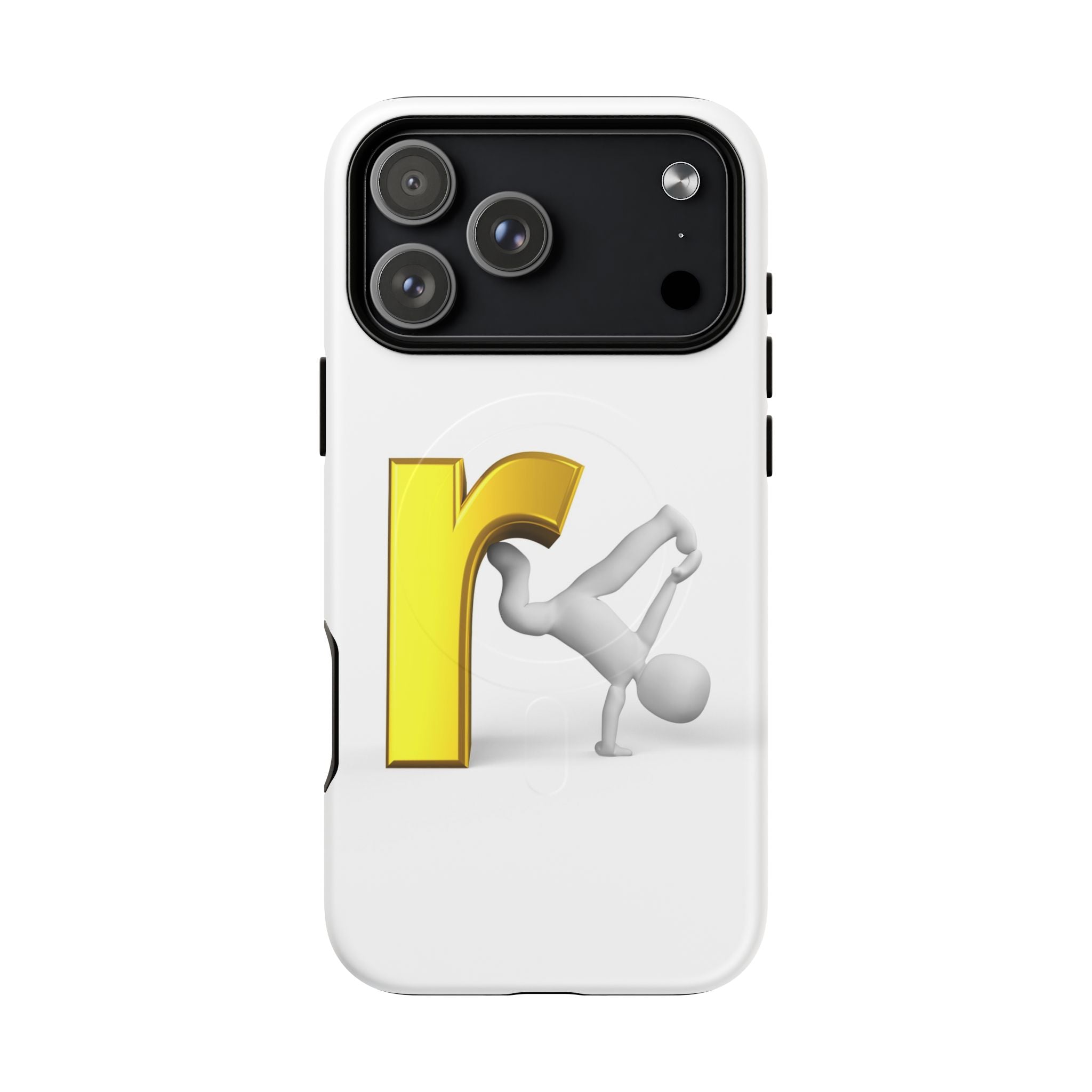 Yellow Letter R Breakdance Phone Case | Tough Magnetic Case