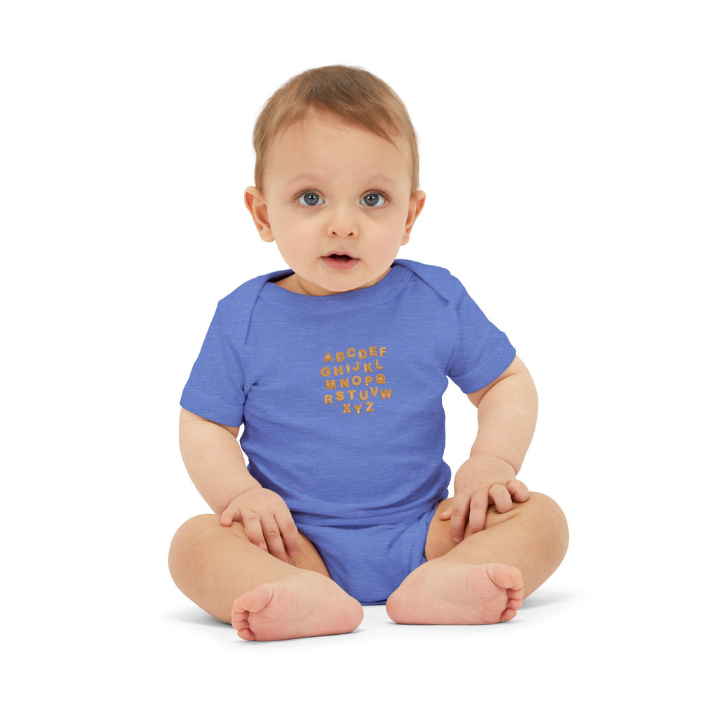 Handwritten Alphabet Infant Onesie | Baby Bodysuit
