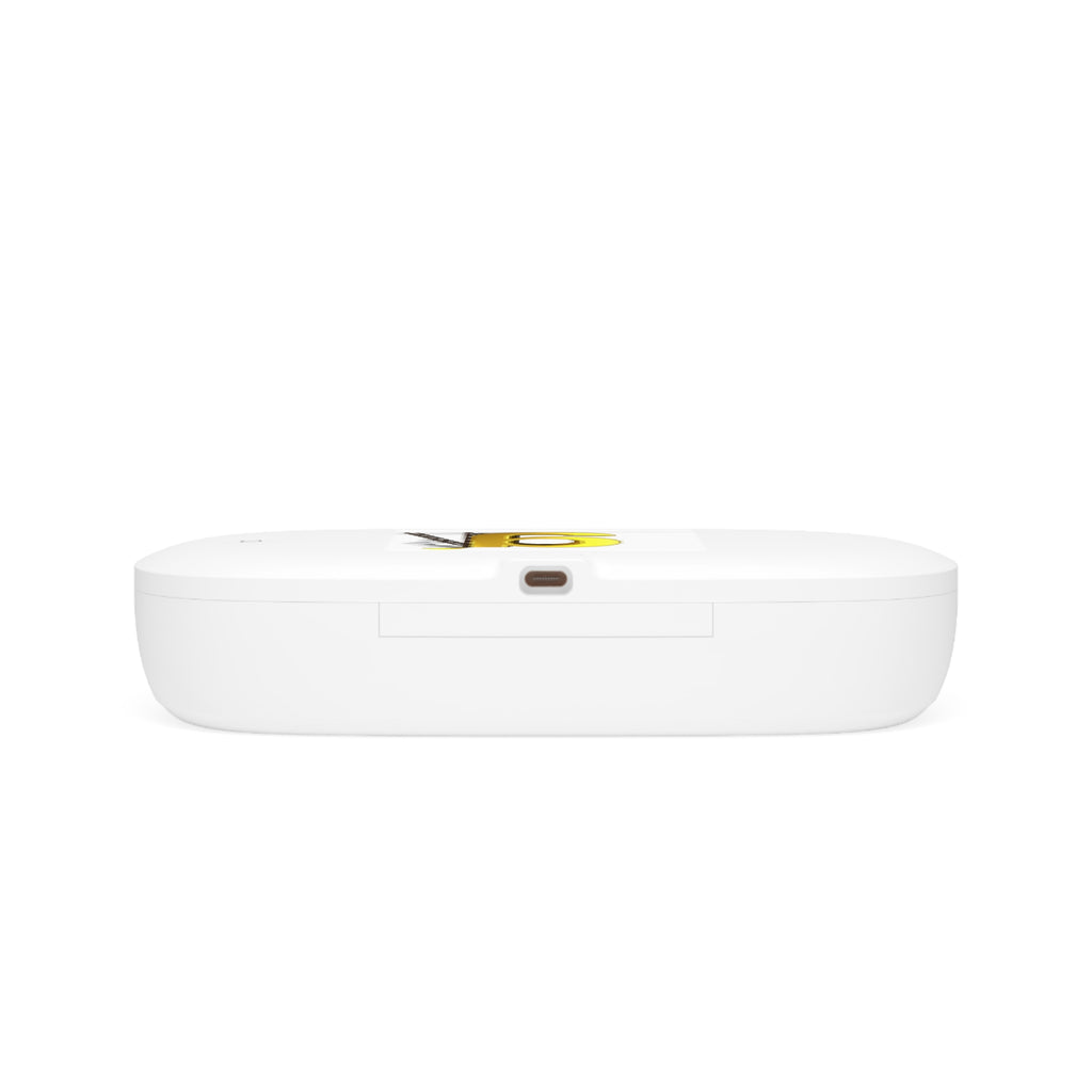Gold Letter G with Ladder wireless charging pad | UV phone sanitizer
