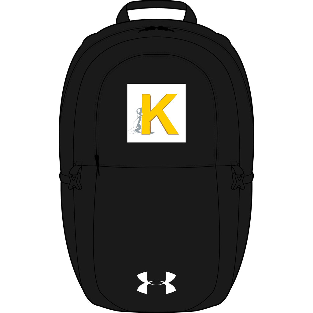Yellow Letter K Monogram Backpack | Embroidered Initial Pack