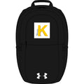 Yellow Letter K Monogram Backpack | Embroidered Initial Pack