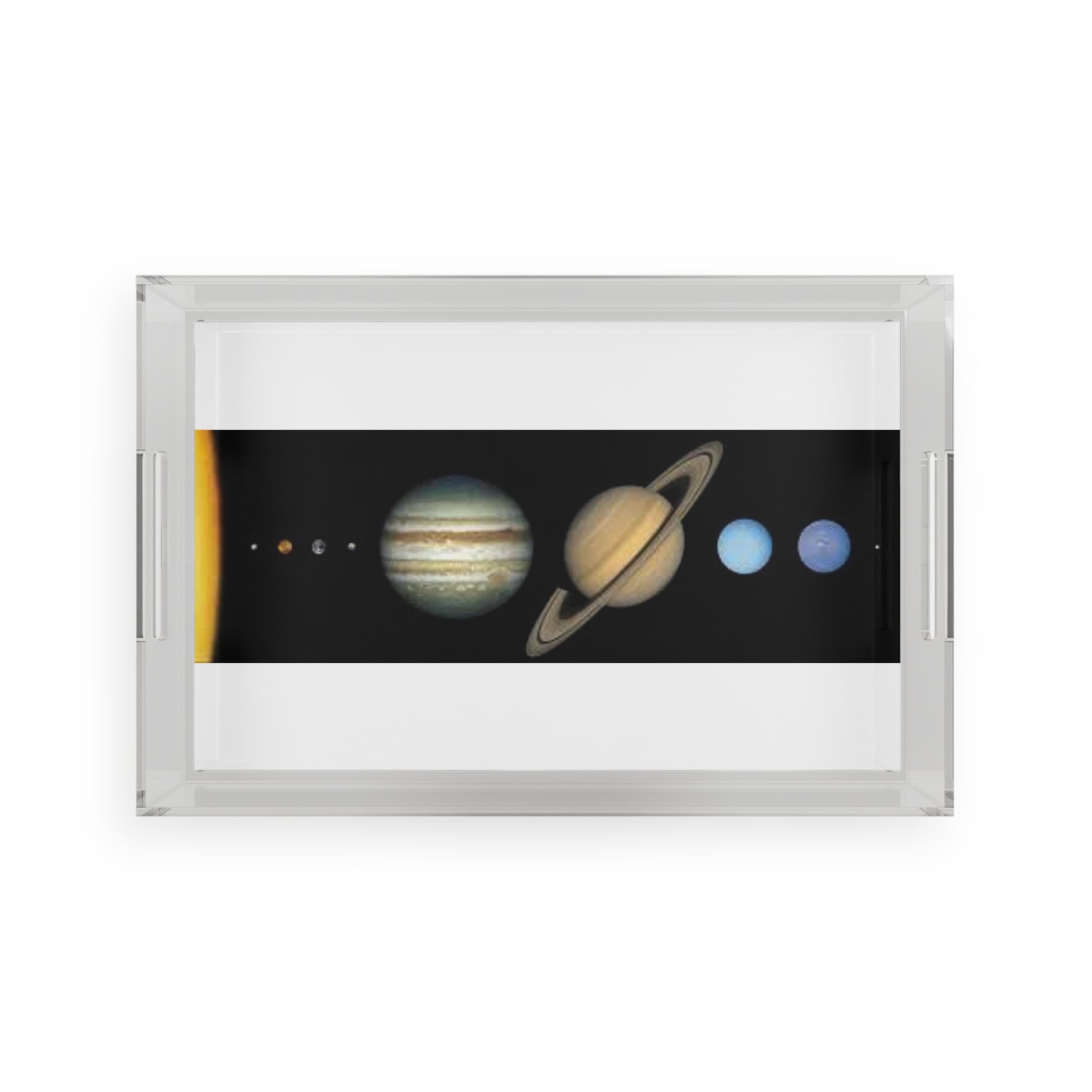 Solar System Planets Acrylic Serving Tray | Space Planetary Design
