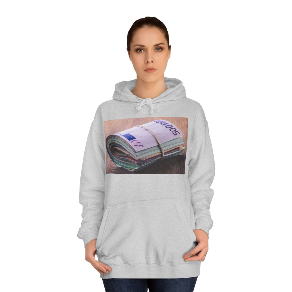 Rolled Currency Stack Hoodie | Money Print, Cash Bundle