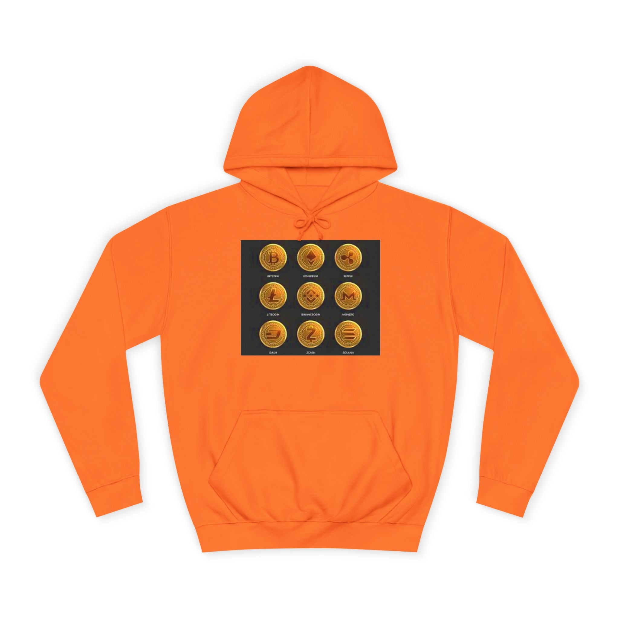 Sweat à capuche icônes de crypto-monnaies | Bitcoin Ethereum Litecoin Ripple Doge Zcash Monero