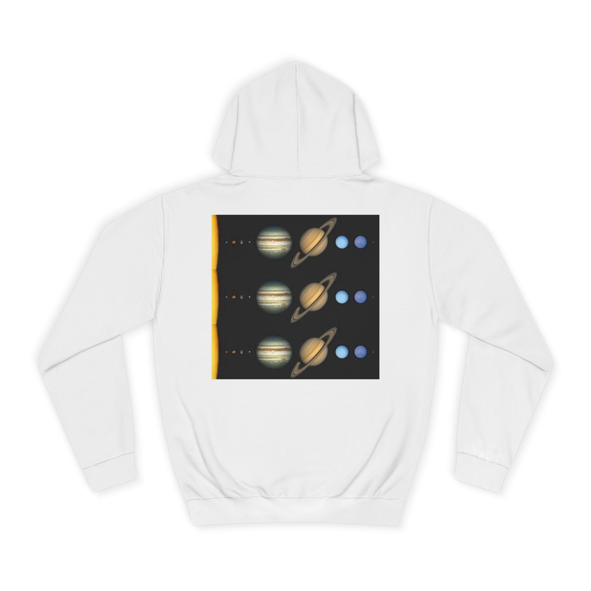 Solar System Planets Hoodie | Saturn Jupiter Earth Mars Nebula Design