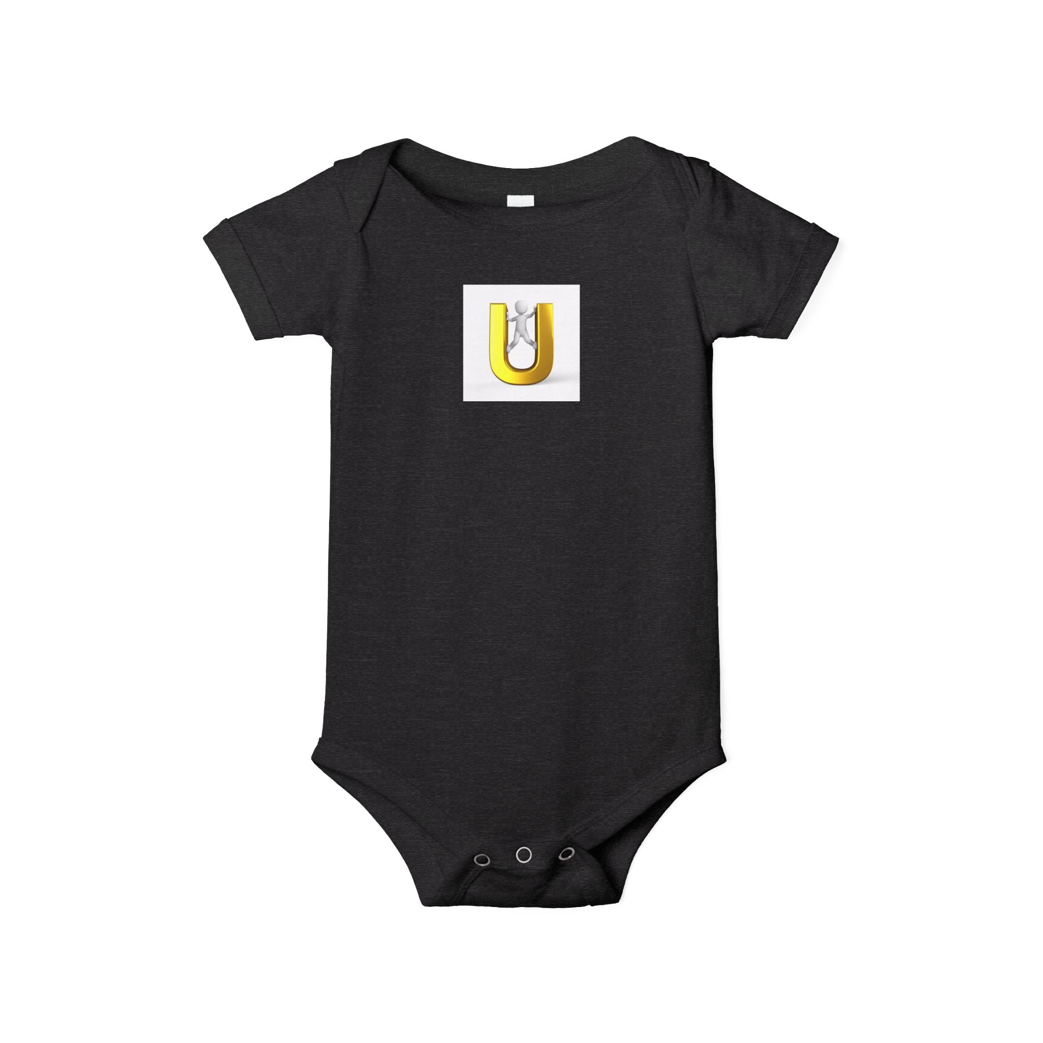 Grenouillère Lettre U Jaune | Body Bébé