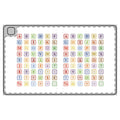 Alphabet Blocks Tablet Folio Case | Colorful Letter Keyboard Design