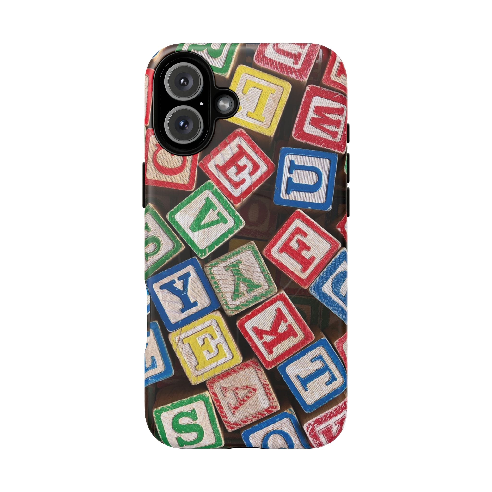 Vintage Alphabet Blocks Phone Case | Tough Magnetic Case