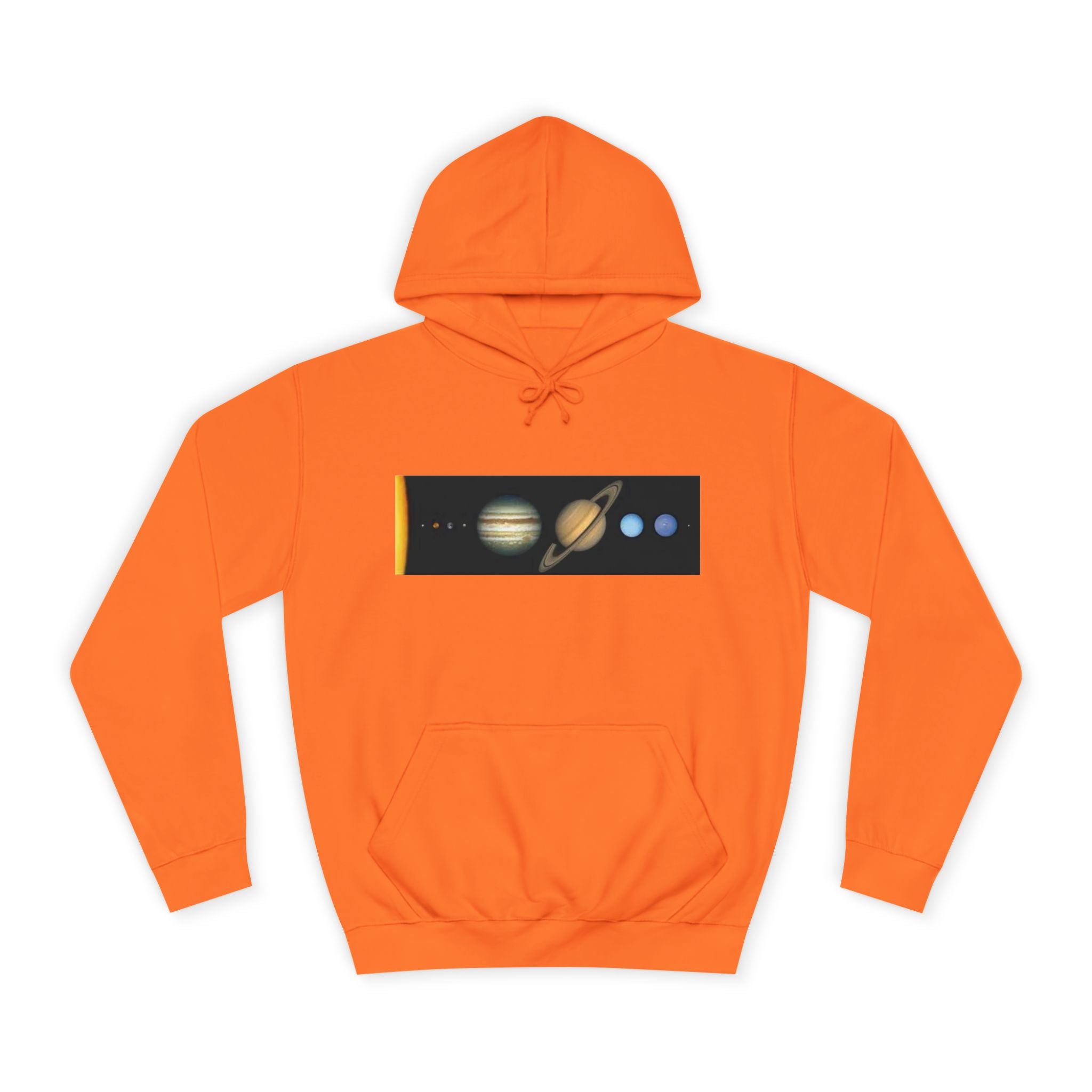 Solar System Planets Hoodie | Saturn Jupiter Earth Mars Nebula Design