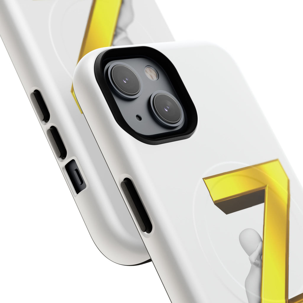 Gold 3D Letter Z Phone Case | Tough Magnetic Case