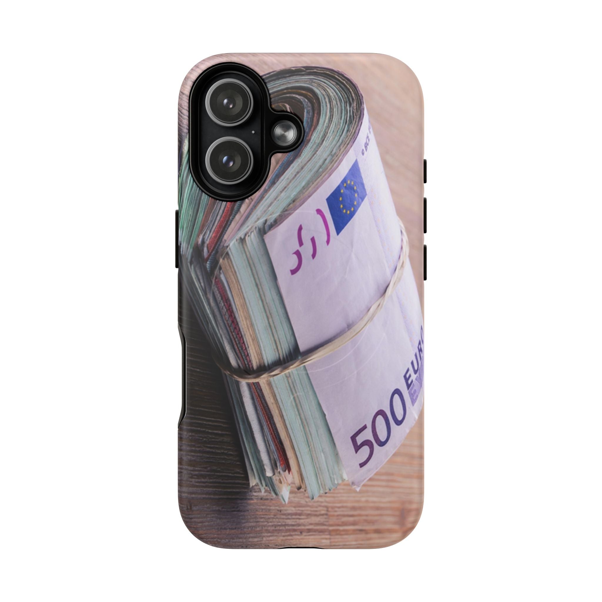 Coque de téléphone liasses de billets en euros | Coque iPhone rouleau de billets, Imprimé argent