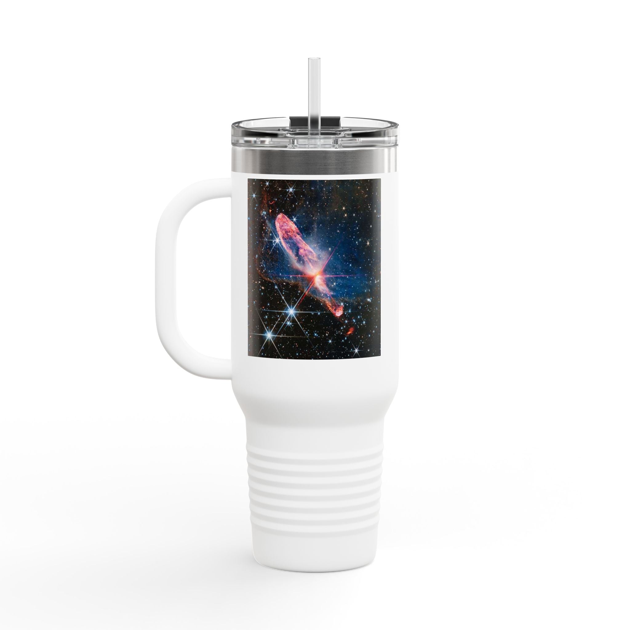 Cosmic Nebula with Stars 40oz Travel Mug | Space Galaxy Insulated Tumbler