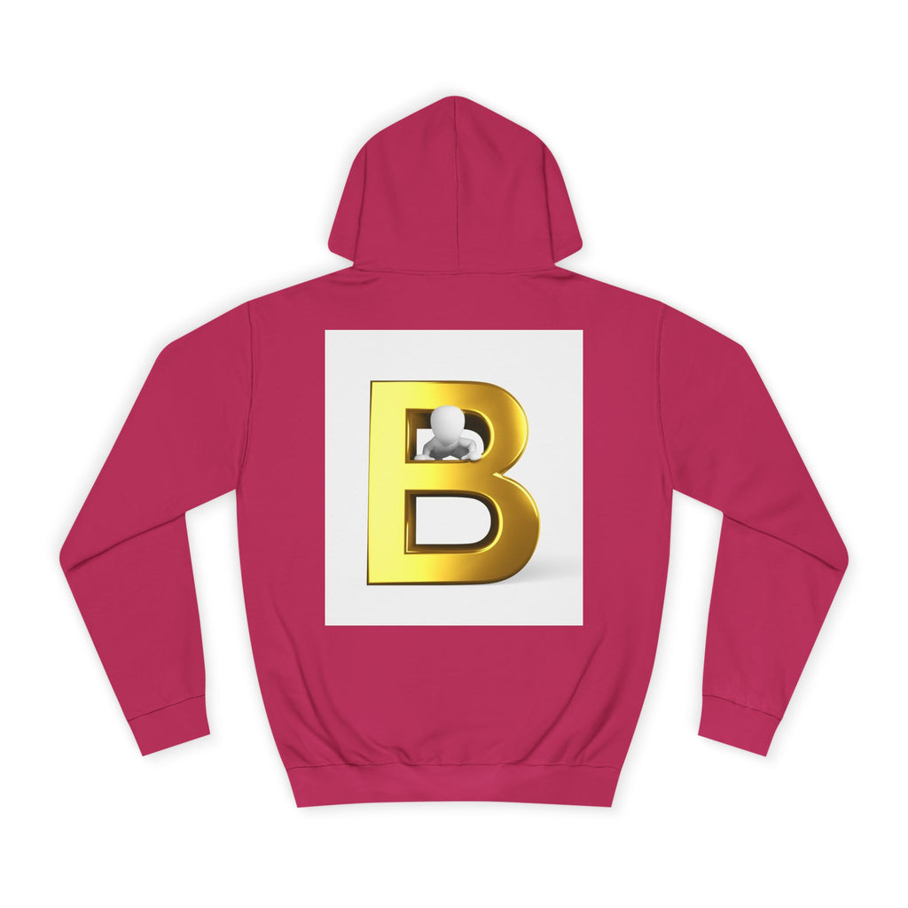 Gold Letter B Hoodie | Monogram Initial Sweatshirt
