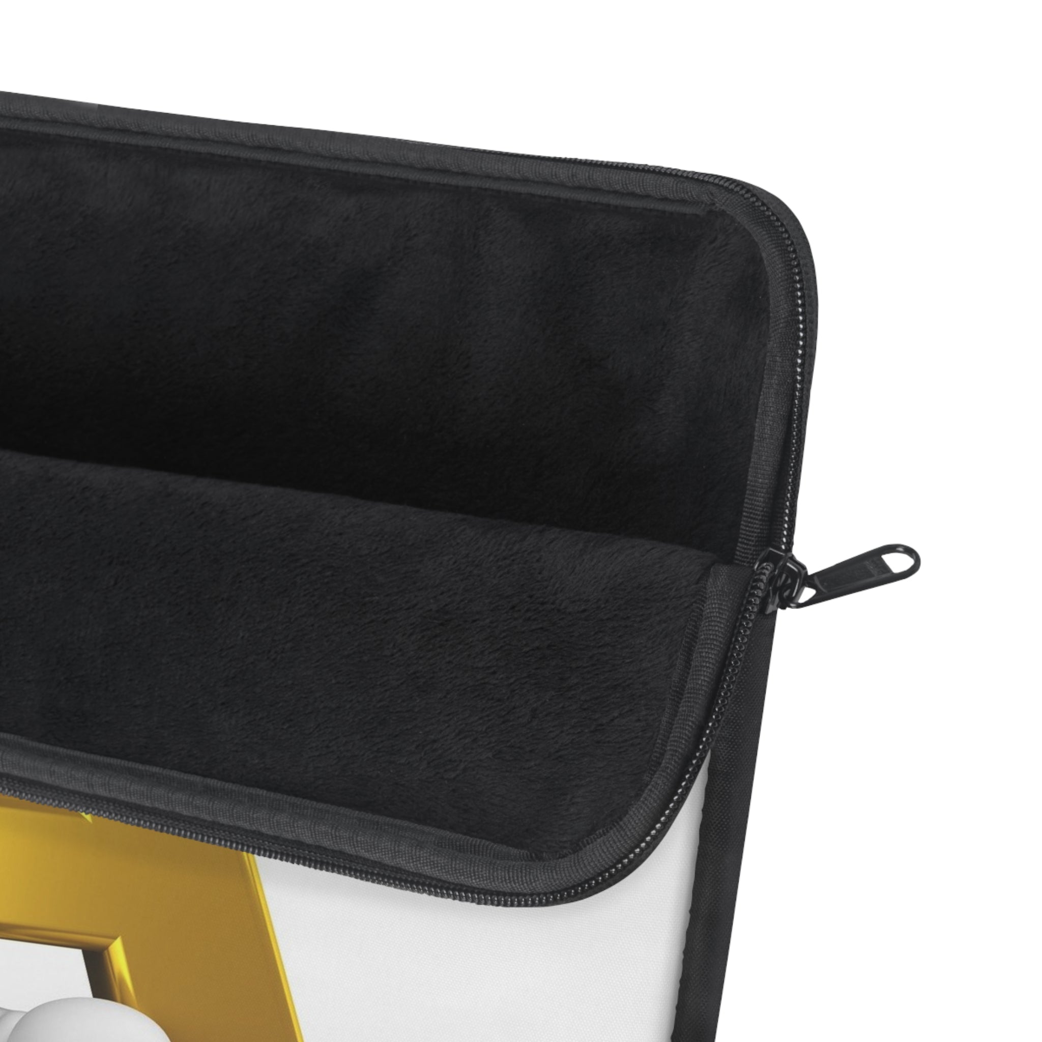 Gold Letter Ä monogram Laptop Sleeve | Scandinavian initial design