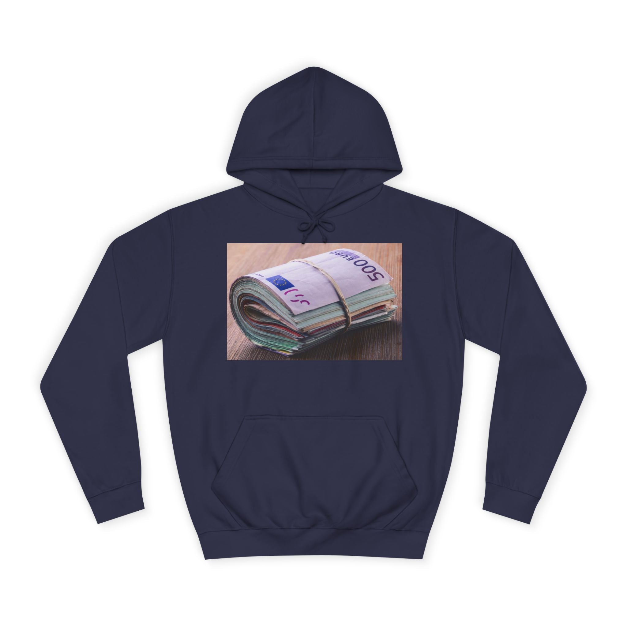 Rolled Currency Stack Hoodie | Money Print, Cash Bundle