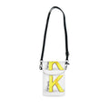 Yellow Letter K Cell Phone Wallet | Small Crossbody Phone Pouch