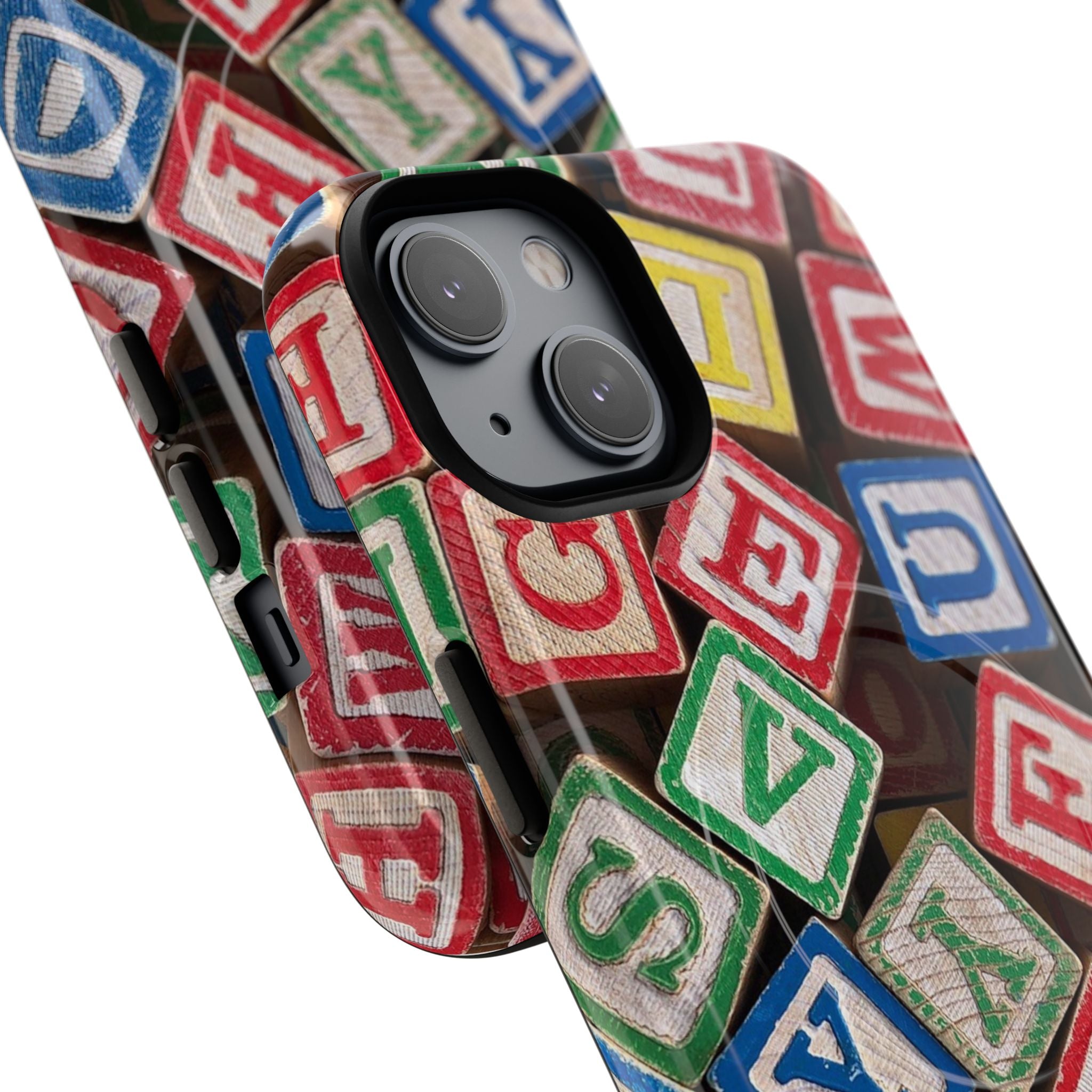 Vintage Alphabet Blocks Phone Case | Tough Magnetic Case