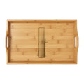 The Letter I; Engraved Bamboo Serving Tray | Personalized Breakfast Tray