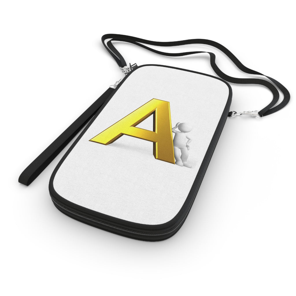 Gold Letter A Monogram Passport Wallet | Initial A Passport Wallet