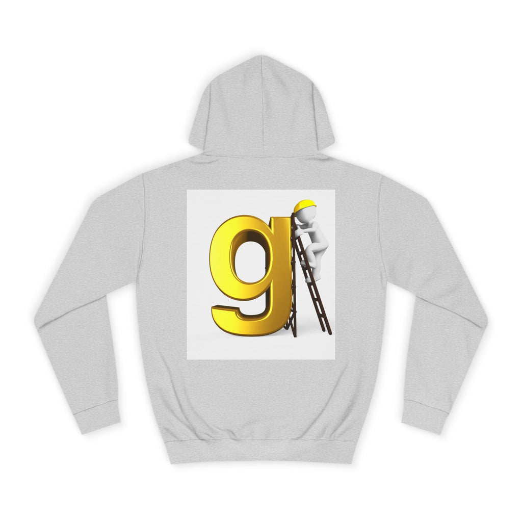 Gold Letter G with Painter Character Hoodie | Initial Monogram