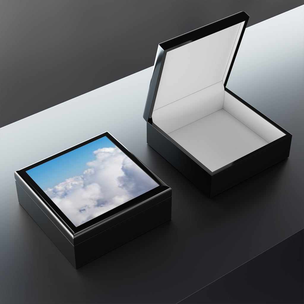 Blue Sky Clouds Jewelry Box | Cloudscape Keepsake Box