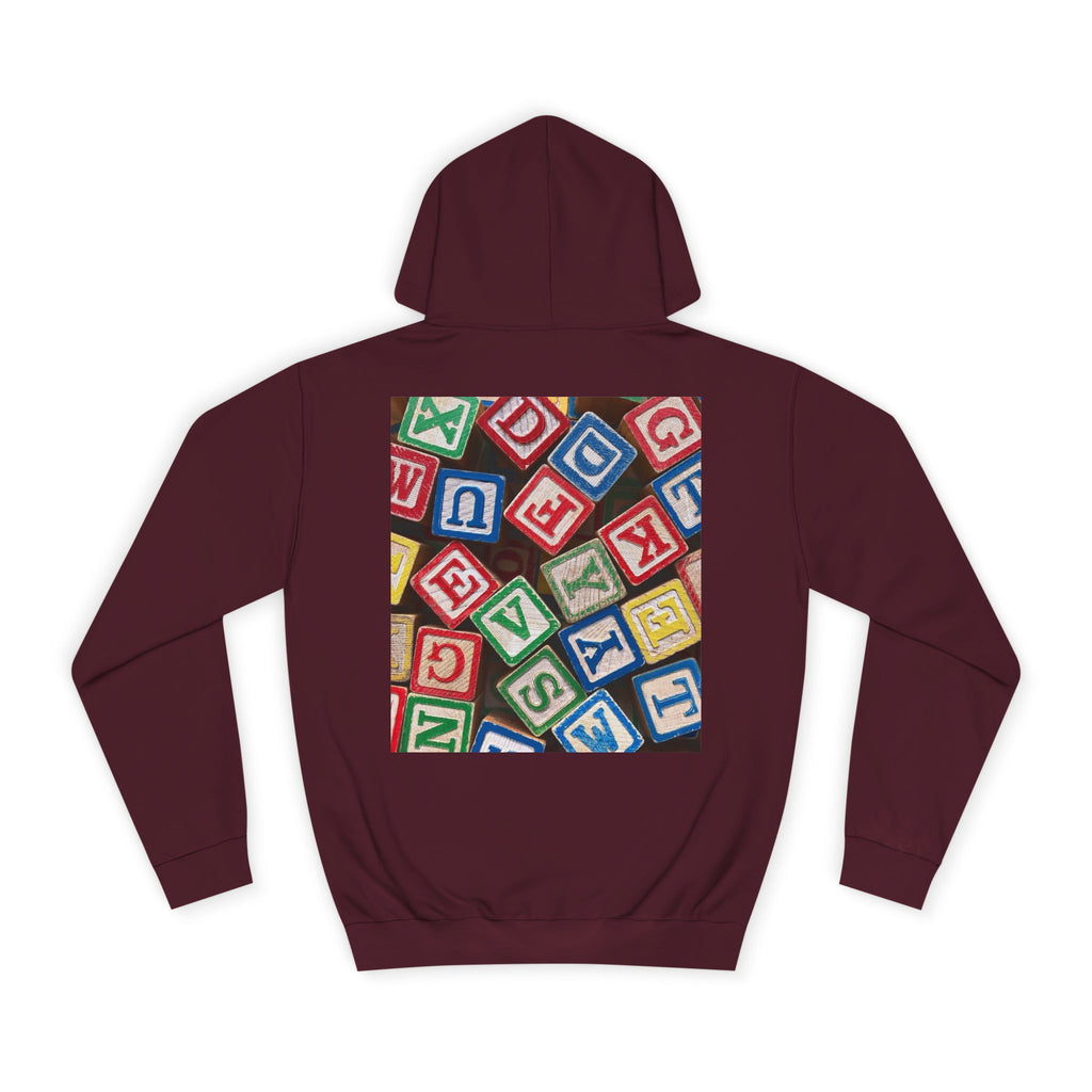 Colorful Alphabet Blocks Hoodie | Kids Letter Blocks Design