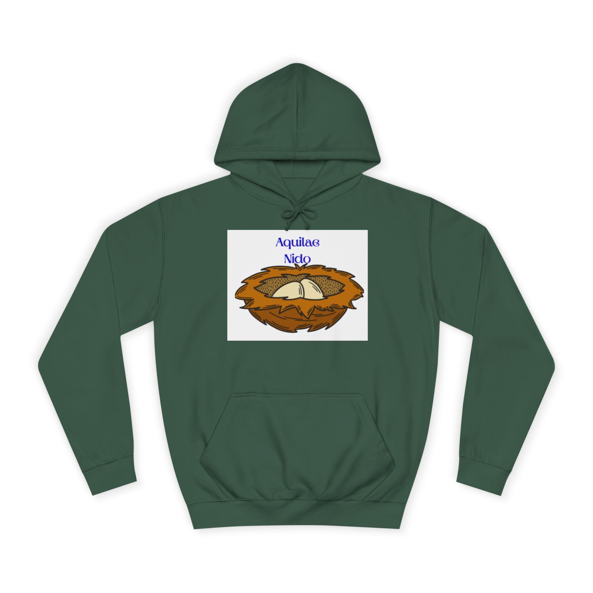 Sweat à capuche illustration Nid Aquilae Nido | Style blason universitaire