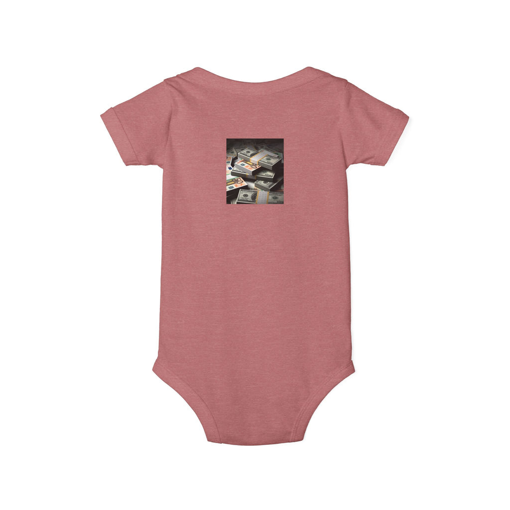 Stack Of Cash Infant Onesie | Baby Bodysuit Photography Print