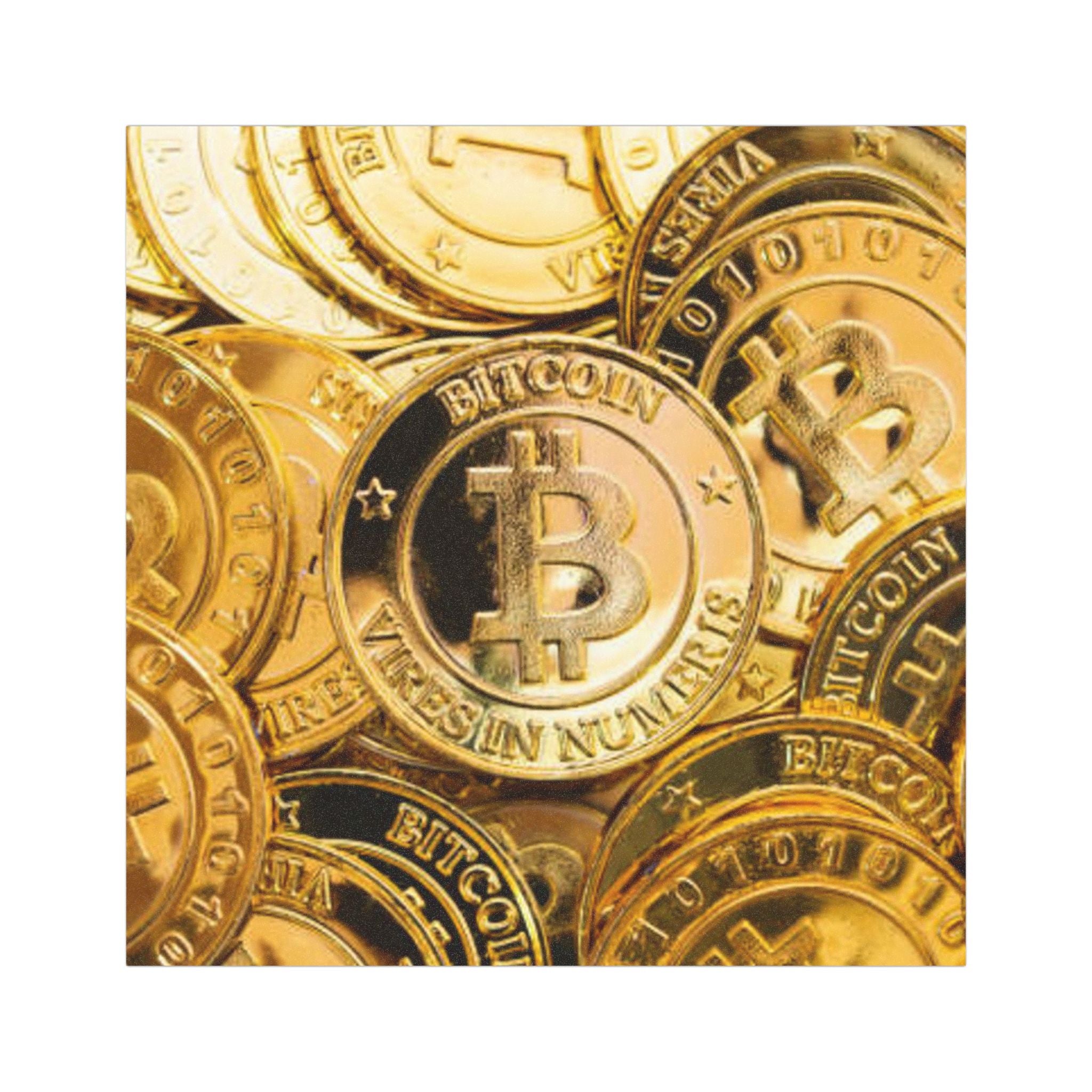 Bitcoin Coins Car Magnet | Cryptocurrency Coin Design