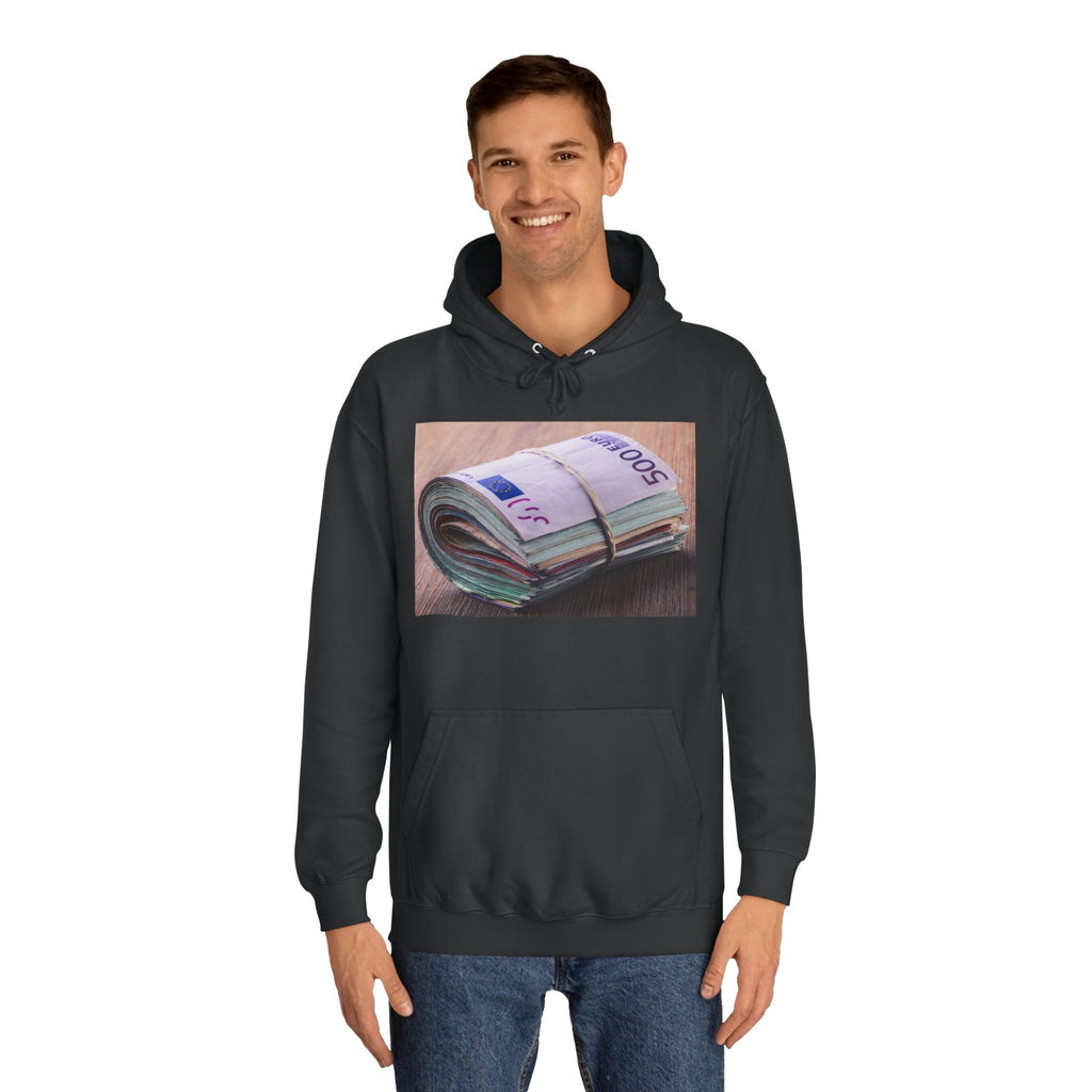 Rolled Currency Stack Hoodie | Money Print, Cash Bundle