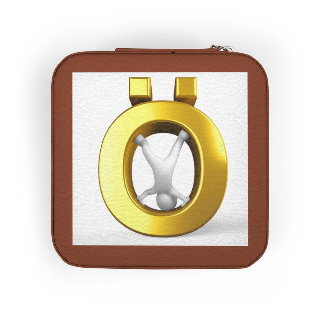 Gold Letter Ö Jewelry Travel Case | Compact Portable Organizer