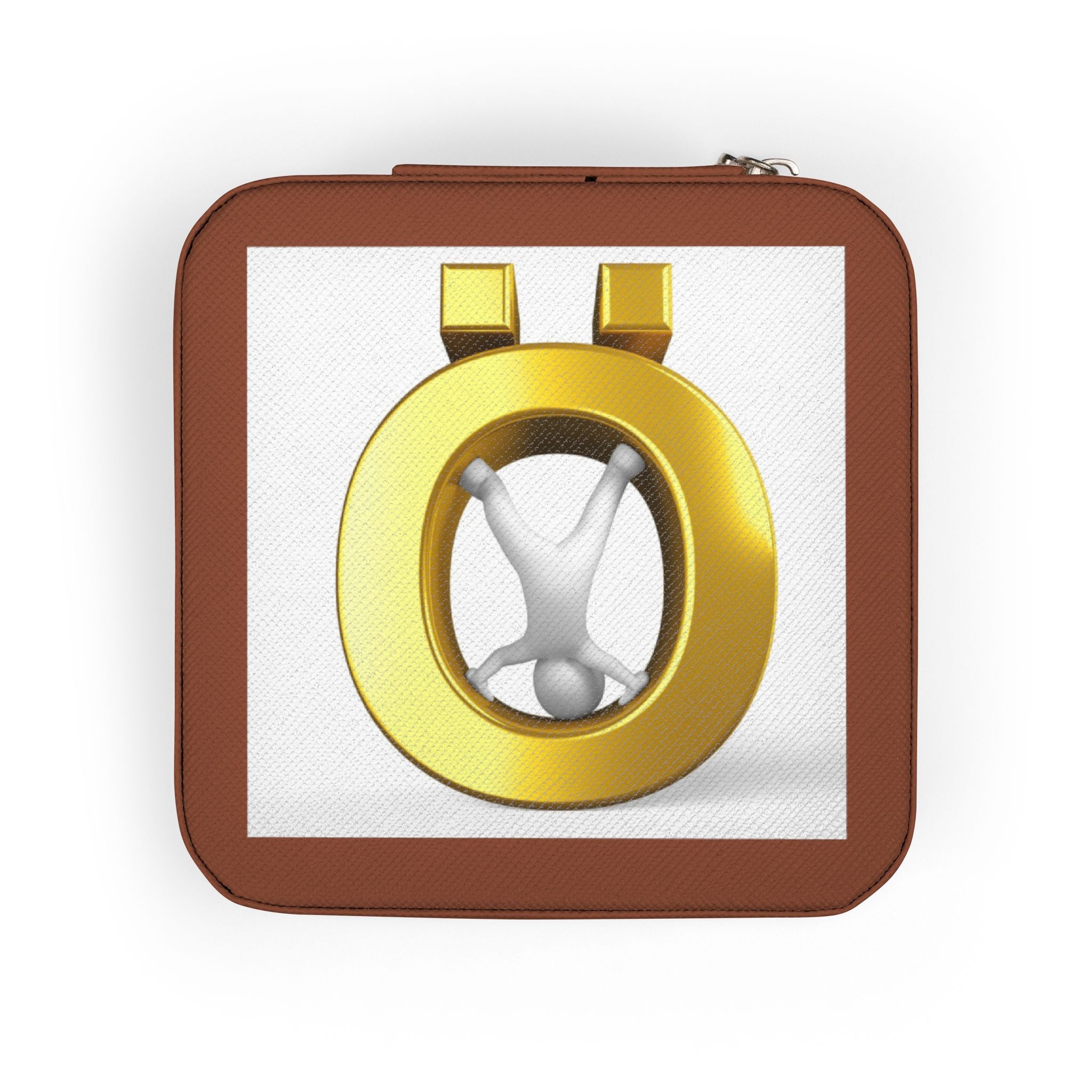Gold Letter Ö Jewelry Travel Case | Compact Portable Organizer