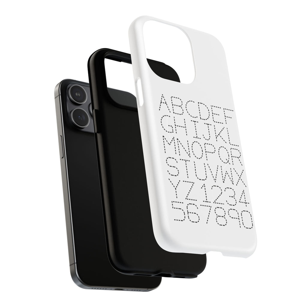 Dotted Alphabet Phone Case | Tough Magnetic Case