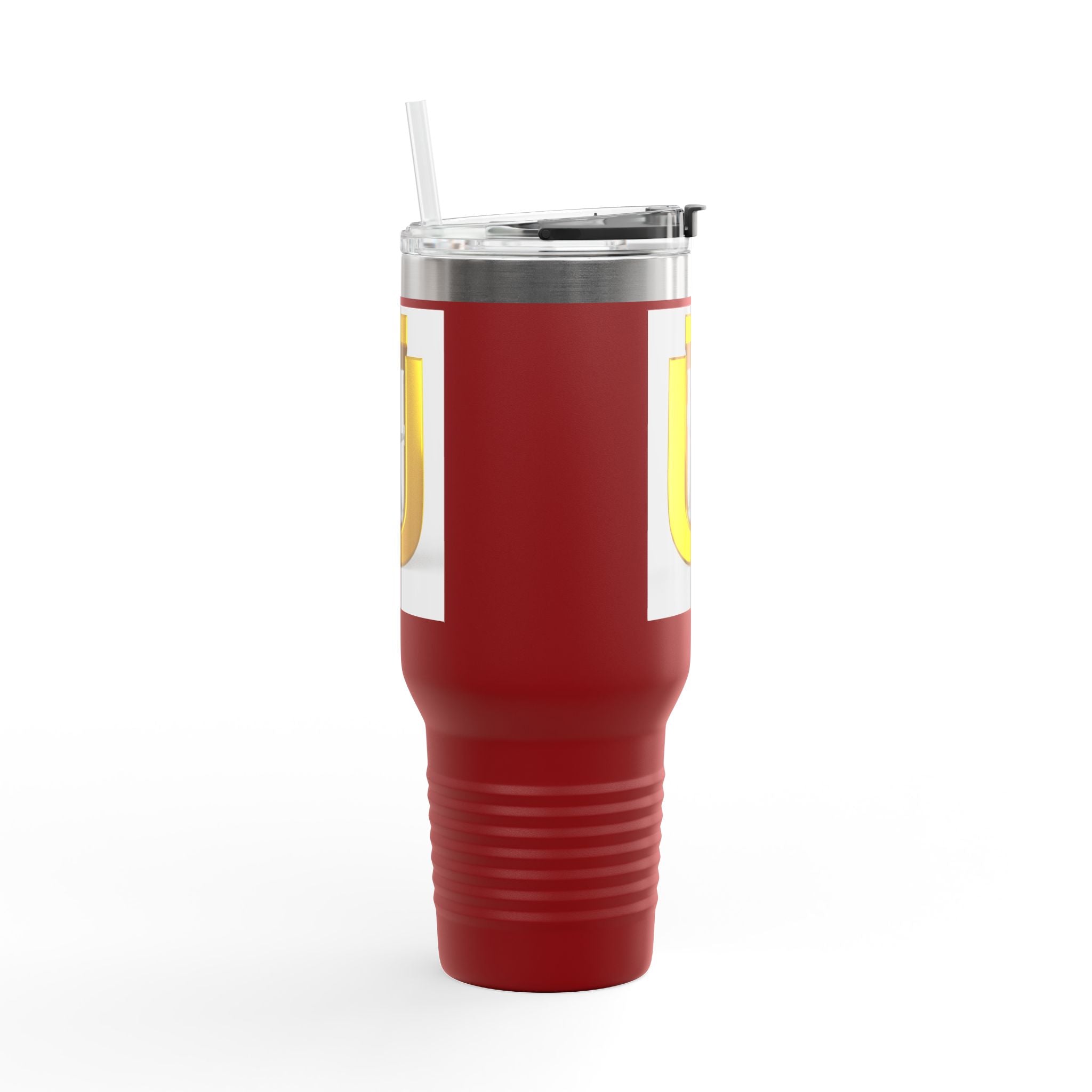 Mug de voyage isotherme Ü doré avec motif | 40 oz