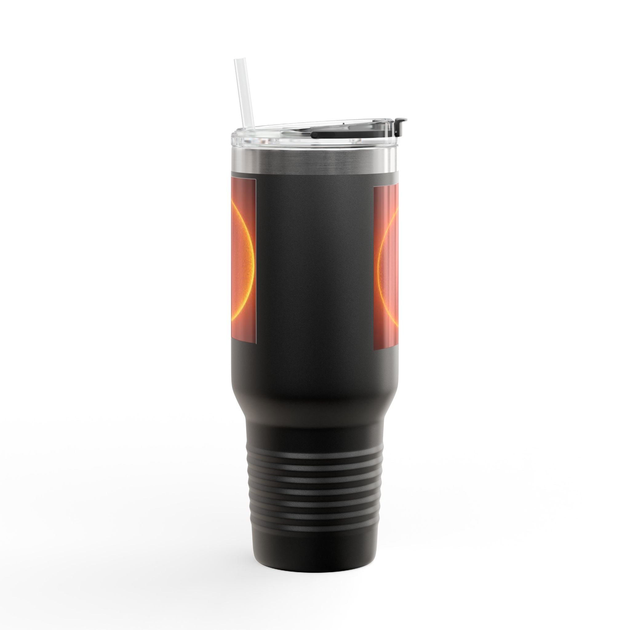 Mug de voyage isolé 40oz Disque solaire lumineux