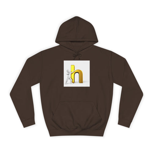 Sweat à capuche 3D doré motif lettre H | Sweat à capuche initial de style universitaire
