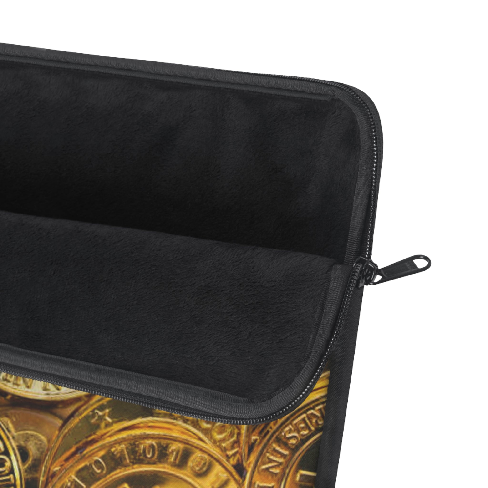 Bitcoin Coin Pattern Laptop Sleeve | Cryptocurrency Crypto Cash Design