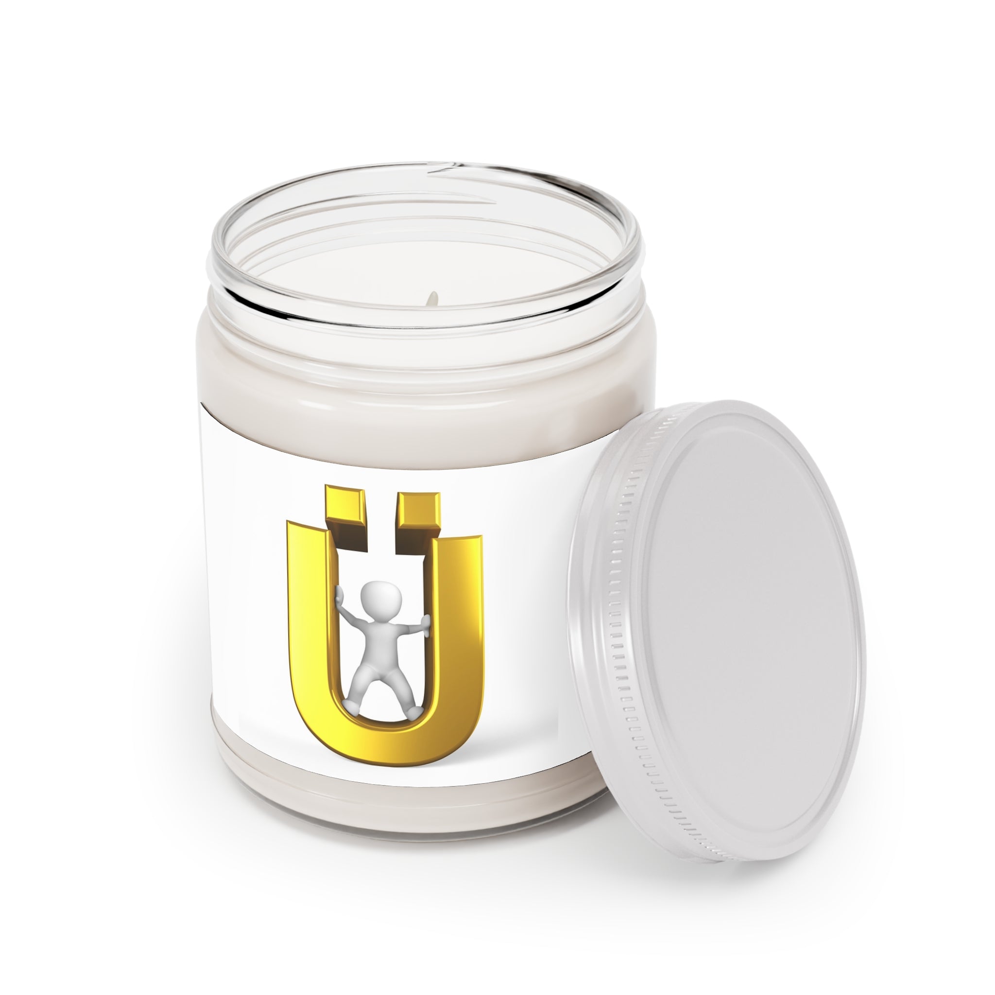 Golden Ü Logo Figure Candle | Soy Candle Jar 9oz