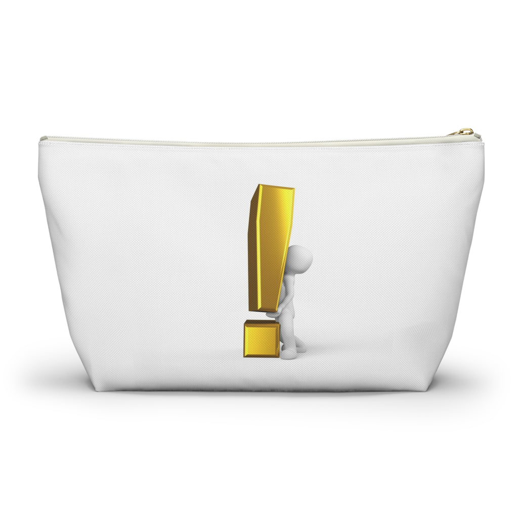 3D Figure Holding Gold Exclamation Mark Accessory Pouch