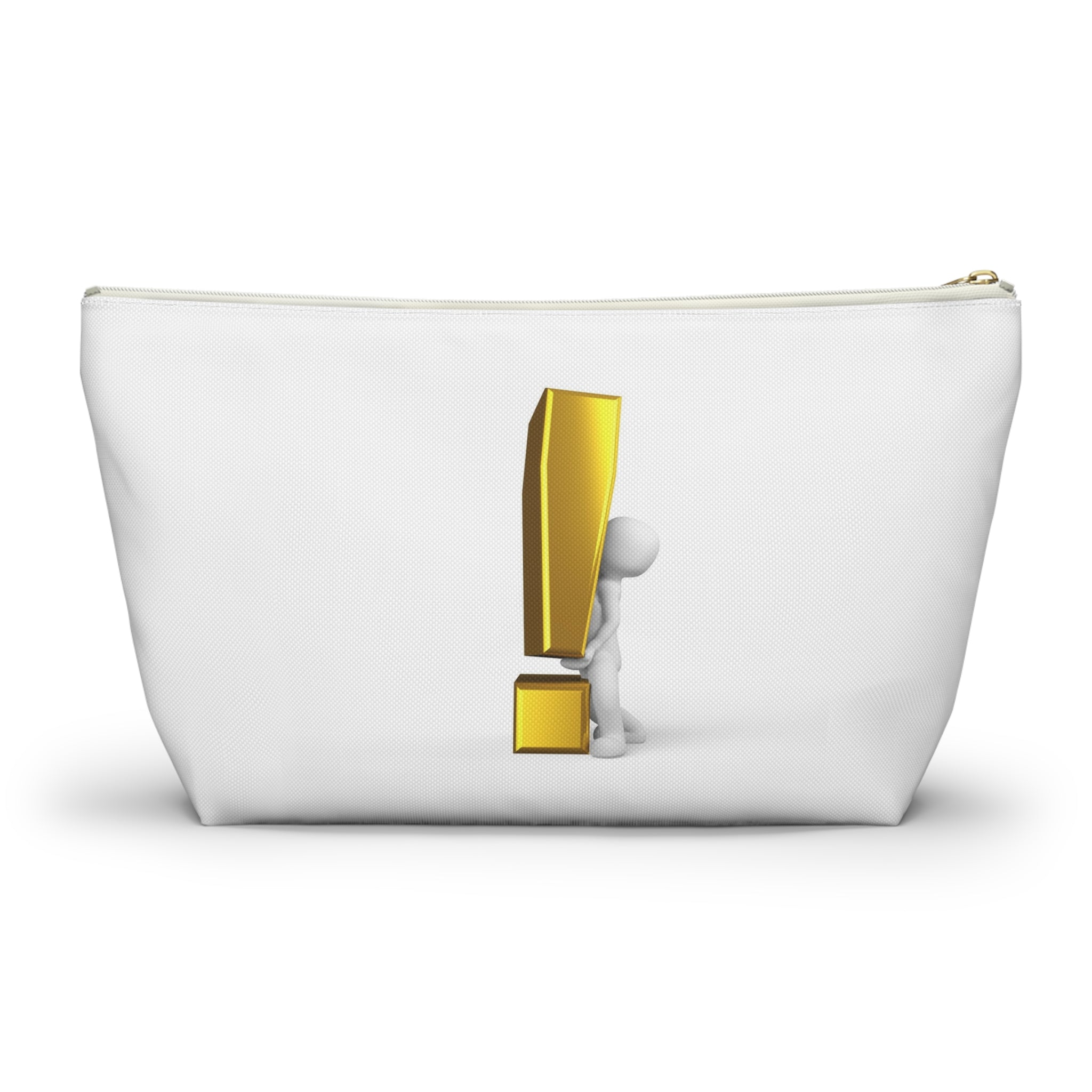 3D Figure Holding Gold Exclamation Mark Accessory Pouch