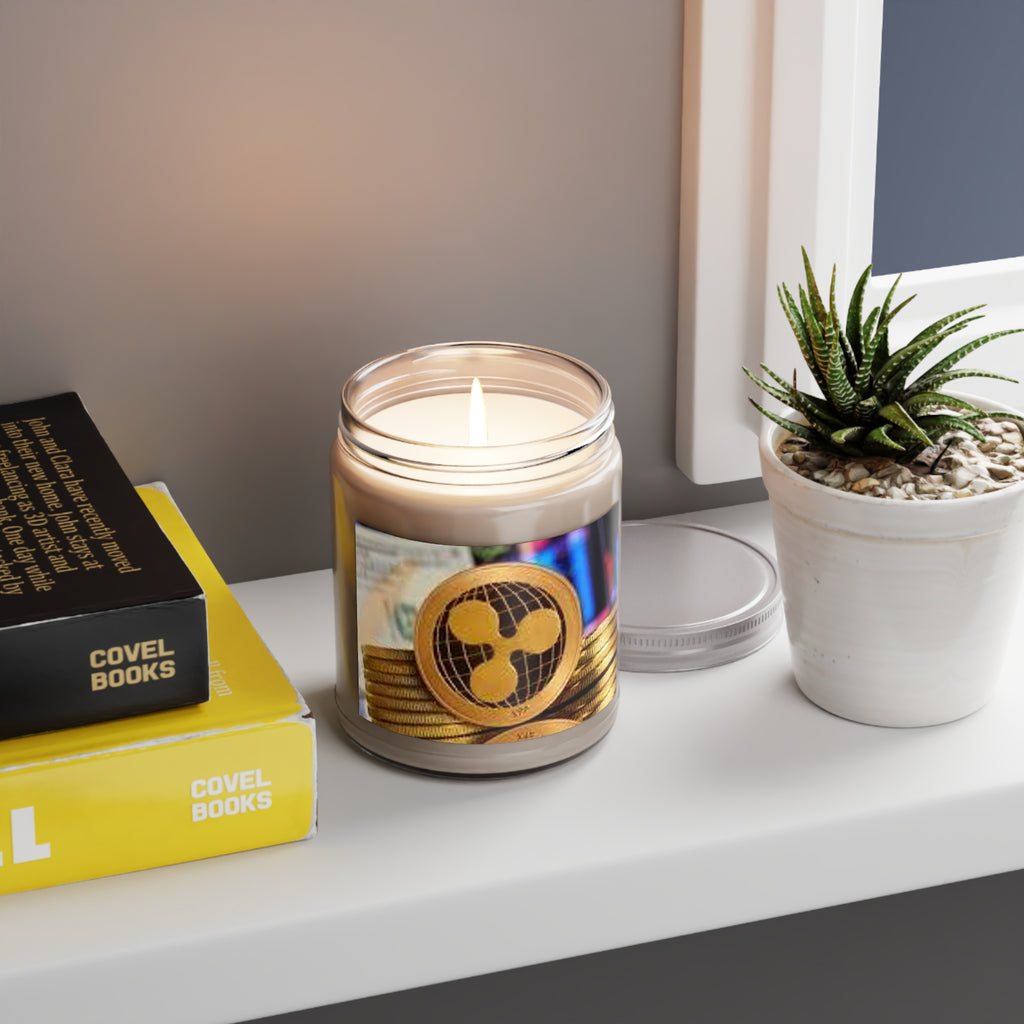 Ripple Crypto Coin Candle 9oz Soy Jar | Ripple Ripple XRP Candle