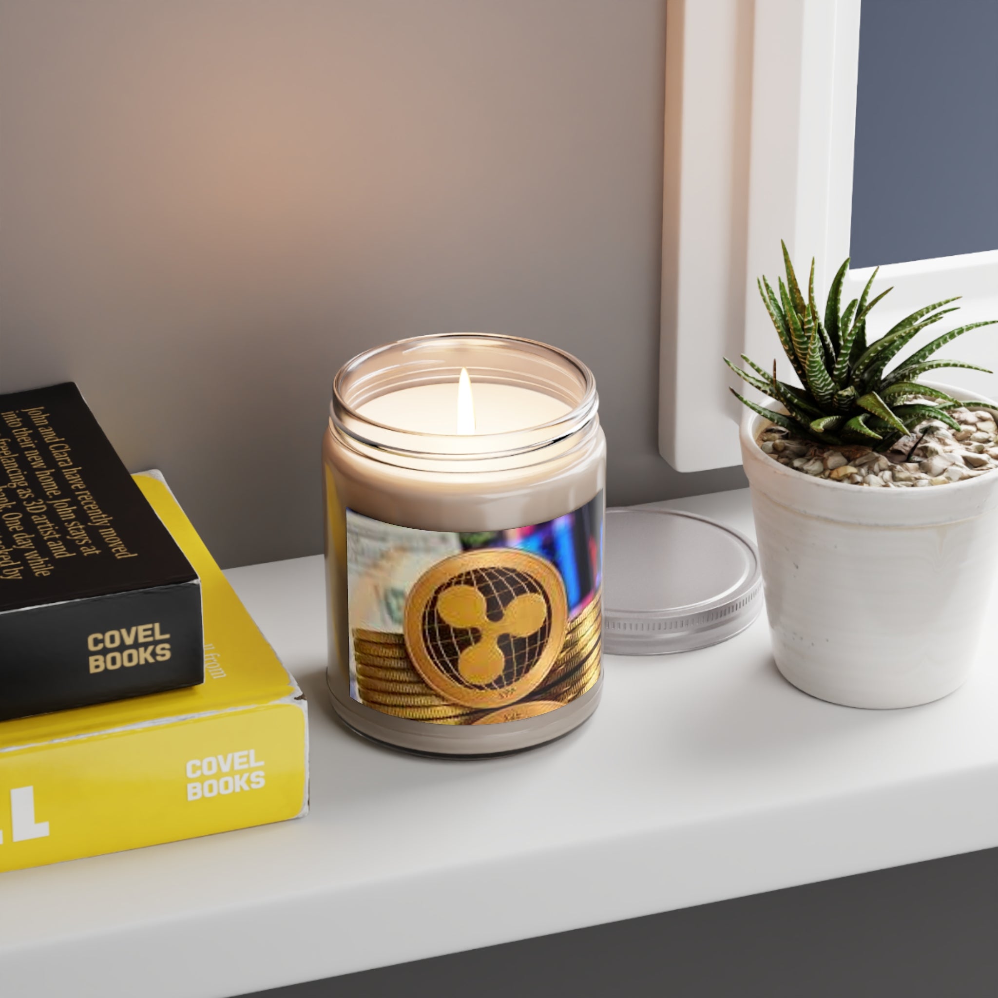 Ripple Crypto Coin Candle 9oz Soy Jar | Ripple Ripple XRP Candle
