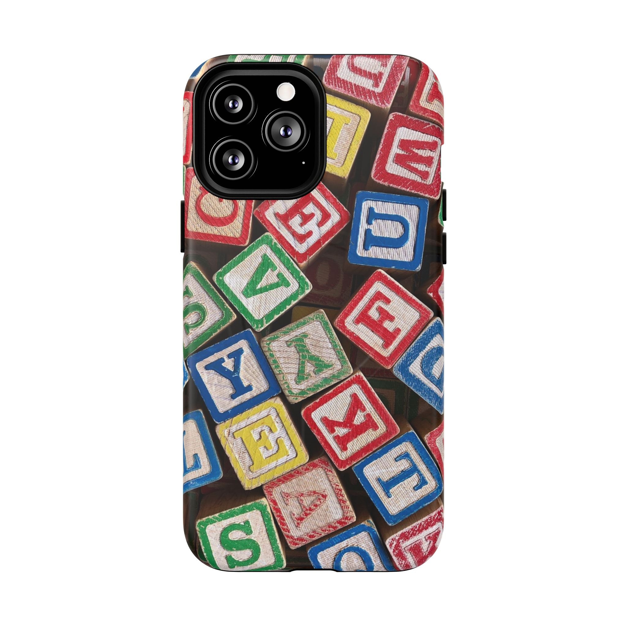 Vintage Alphabet Blocks Phone Case | Tough Magnetic Case